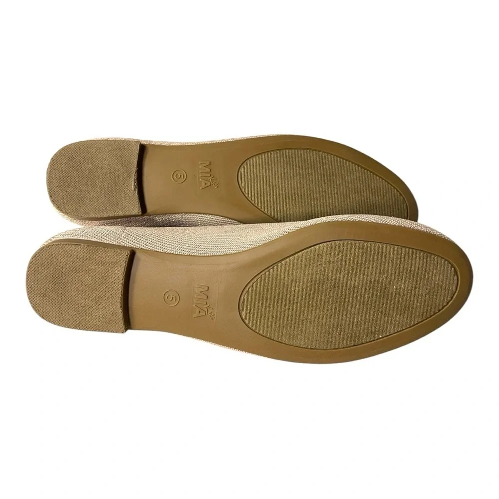 MIA Kids Kandi Knit Flats - Rose Gold - Size 5